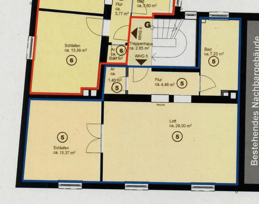 Pronájem bytu 2+1 57 m², Löbleinstr. 56, Nürnberg, Bavorsko Pronájem bytu 2+1 57 m², Löbleinstr. 56, Nürnberg, Bavorsko