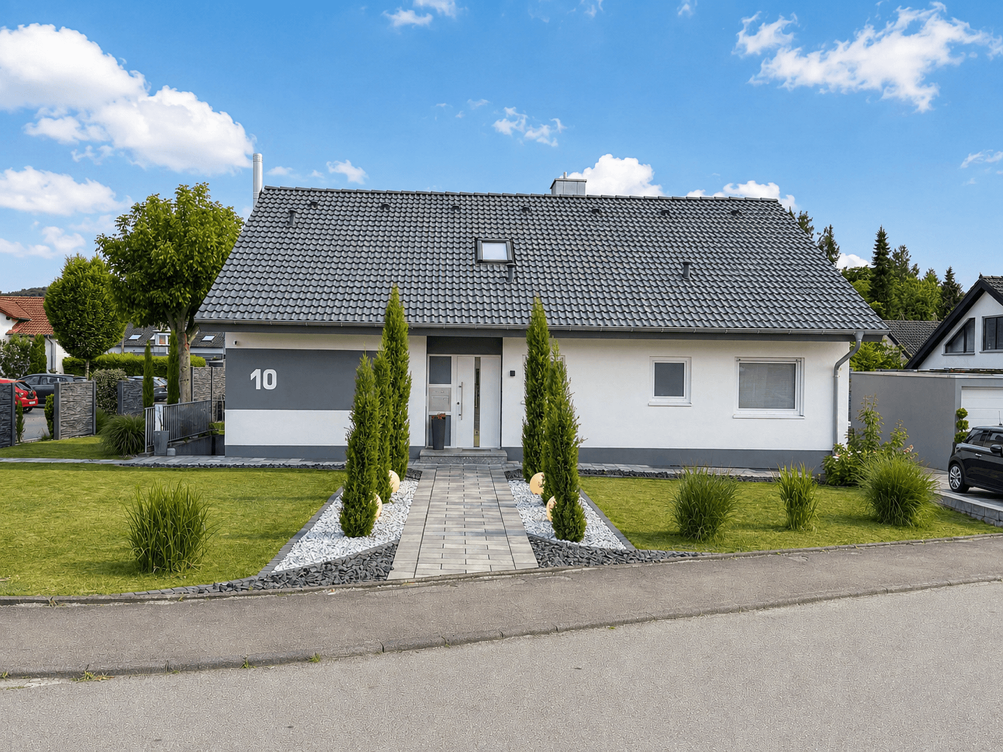 Prodej domu 177 m², pozemek 1.014 m², Im Schlossgarten 10, Gottmadingen, Bádensko-Württembersko Prodej domu 177 m², pozemek 1.014 m², Im Schlossgarten 10, Gottmadingen, Bádensko-Württembersko