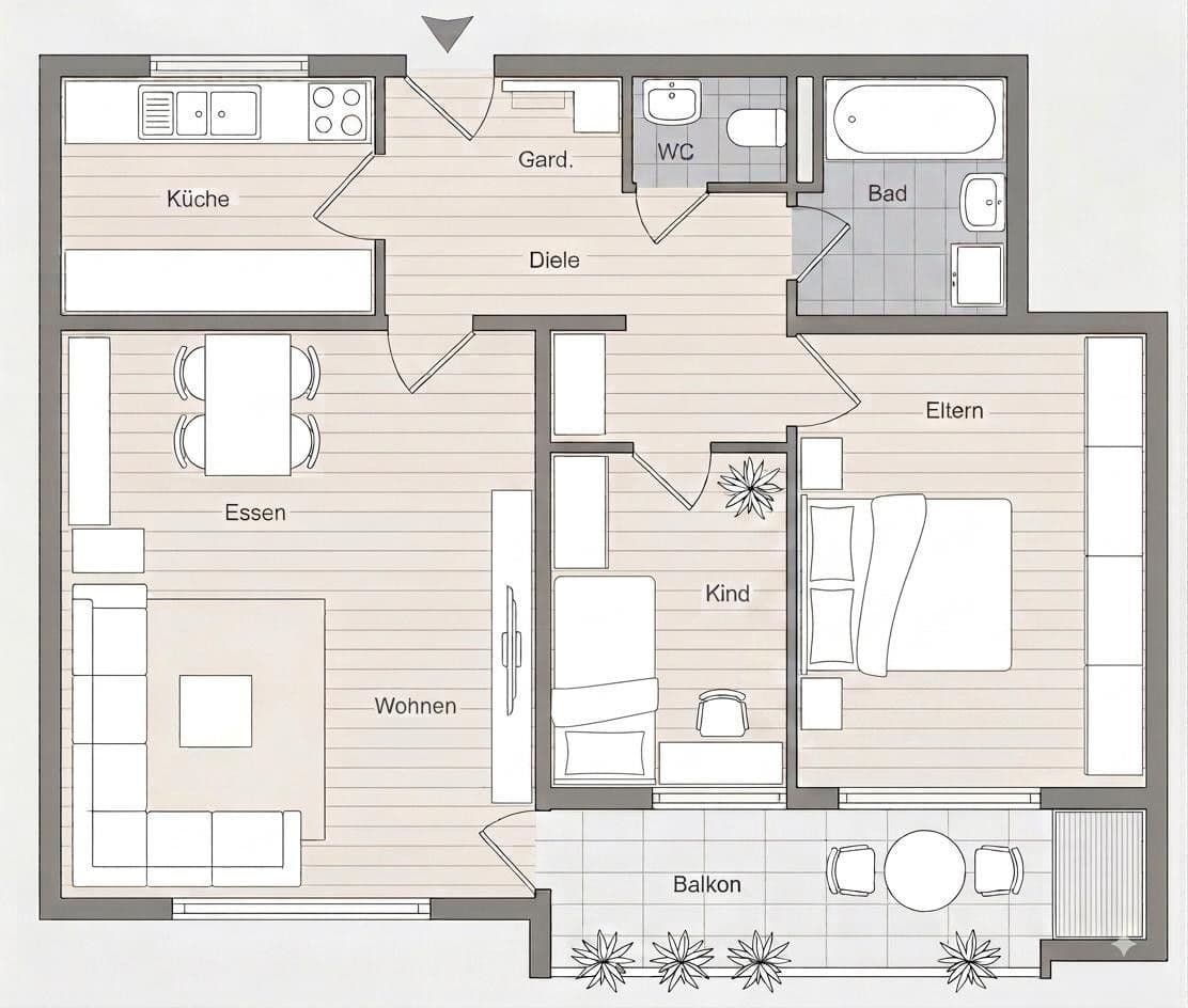 Prodej bytu 3+1 73 m², Goethestraße 30, Böblingen, Bádensko-Württembersko Prodej bytu 3+1 73 m², Goethestraße 30, Böblingen, Bádensko-Württembersko