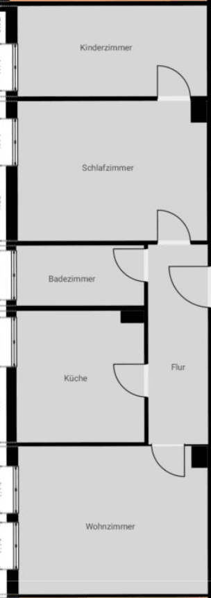 Pronájem bytu 3+1 64 m², Von-der-Tann-Straße 156, Nürnberg, Bavorsko Pronájem bytu 3+1 64 m², Von-der-Tann-Straße 156, Nürnberg, Bavorsko