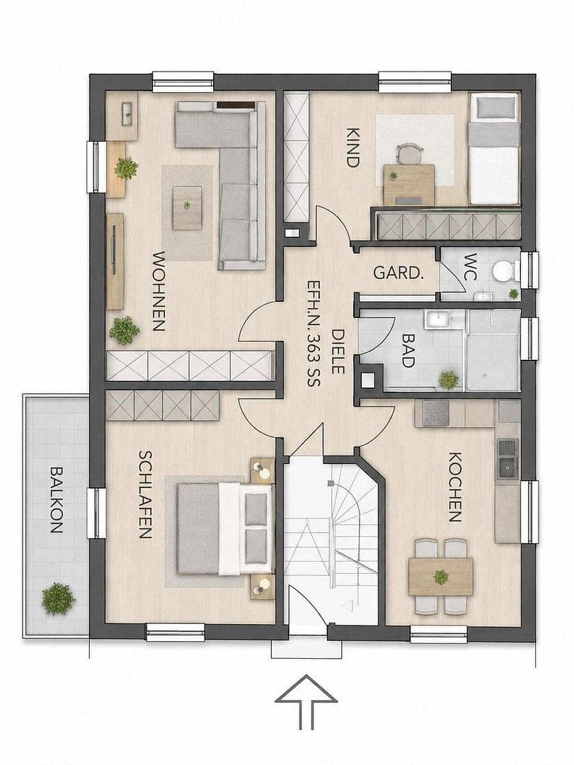 Pronájem bytu 3+1 73 m², Salach, Bádensko-Württembersko Pronájem bytu 3+1 73 m², Salach, Bádensko-Württembersko