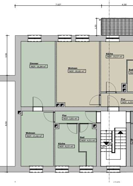 Pronájem bytu 2+1 51 m², Wiesenstr. 6, Nürnberg, Bavorsko Pronájem bytu 2+1 51 m², Wiesenstr. 6, Nürnberg, Bavorsko