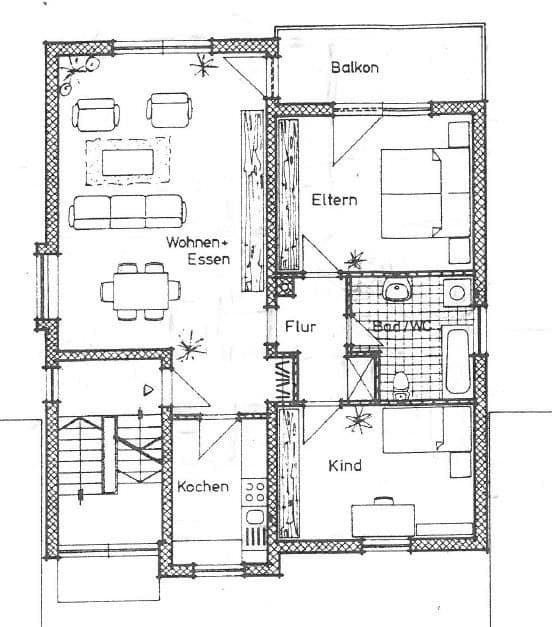 Pronájem bytu 3+1 85 m², Am Vogelsang 11a, Bornheim, Porýní-Falc Pronájem bytu 3+1 85 m², Am Vogelsang 11a, Bornheim, Porýní-Falc