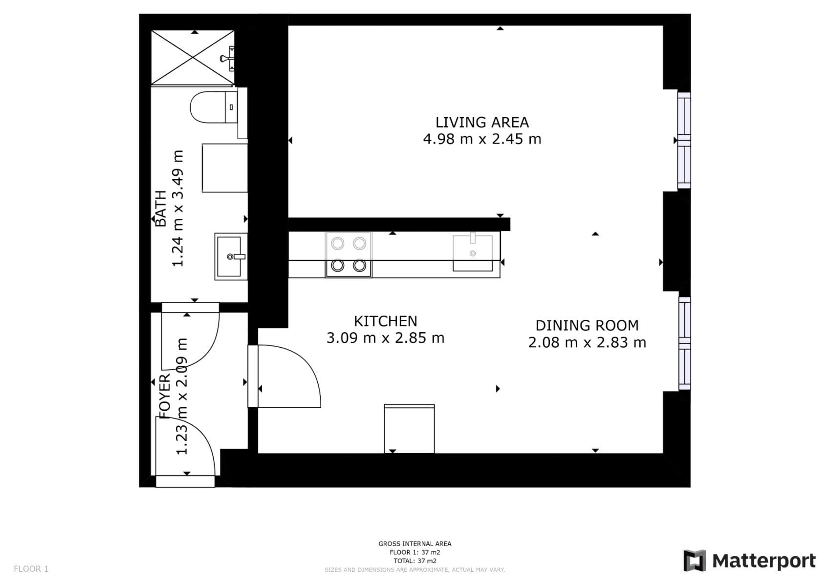 Pronájem bytu 1+kk 33 m², Františka Kadlece, Praha, Praha Pronájem bytu 1+kk 33 m², Františka Kadlece, Praha, Praha