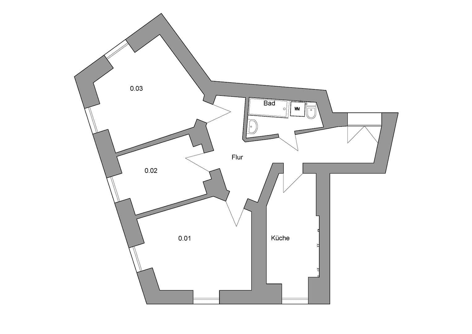Pronájem bytu 3+1 72 m², Rosa-Luxemburg-Str.60, Leipzig, Sasko Pronájem bytu 3+1 72 m², Rosa-Luxemburg-Str.60, Leipzig, Sasko