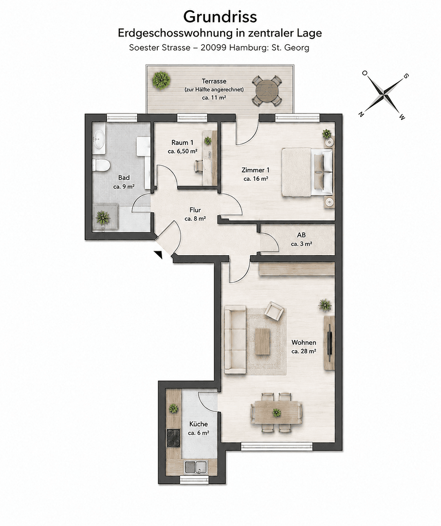 Prodej bytu 2+kk 88 m², Hamburg, Hamburg Prodej bytu 2+kk 88 m², Hamburg, Hamburg