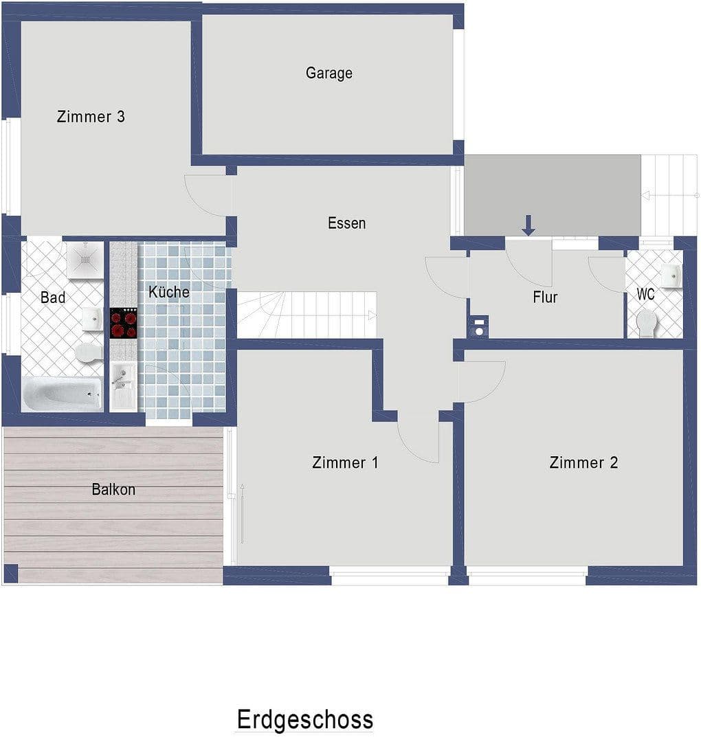 Pronájem bytu 1+1 22 m², Schillerstraße 41, Weil der Stadt, Bádensko-Württembersko Pronájem bytu 1+1 22 m², Schillerstraße 41, Weil der Stadt, Bádensko-Württembersko