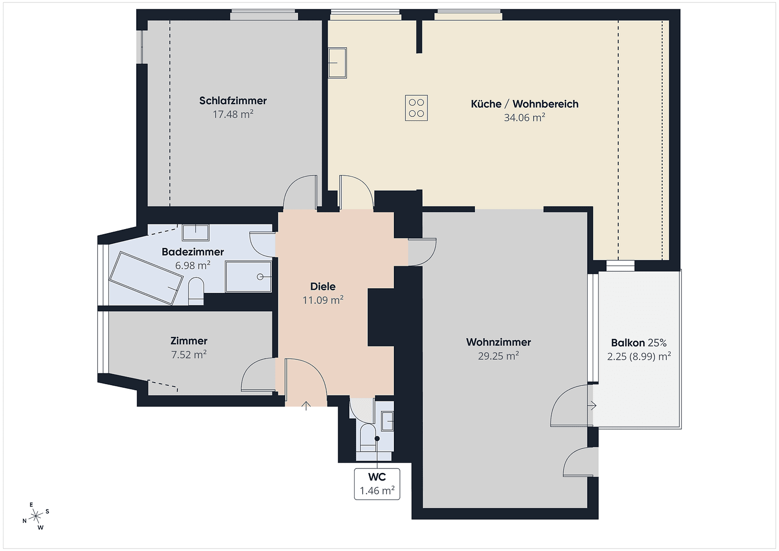 Prodej bytu 3+1 106 m², Hamburg, Hamburg Prodej bytu 3+1 106 m², Hamburg, Hamburg