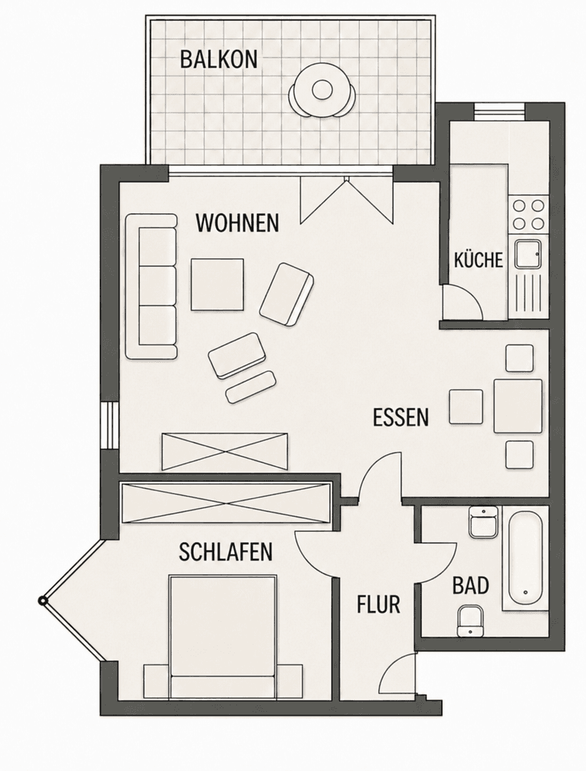 Prodej bytu 2+1 58 m², Köln, Severní Porýní-Vestfálsko Prodej bytu 2+1 58 m², Köln, Severní Porýní-Vestfálsko