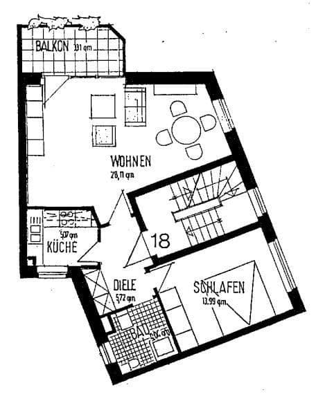 Prodej bytu 2+1 61 m², Sibeliusweg 22, Hannover, Dolní Sasko Prodej bytu 2+1 61 m², Sibeliusweg 22, Hannover, Dolní Sasko