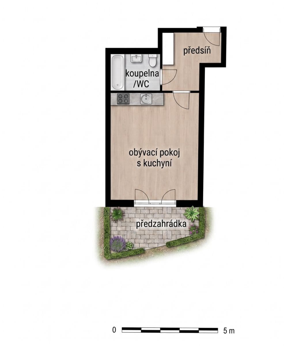 Prodej bytu 1+kk 38 m², Nad Rokoskou, Praha, Praha Prodej bytu 1+kk 38 m², Nad Rokoskou, Praha, Praha