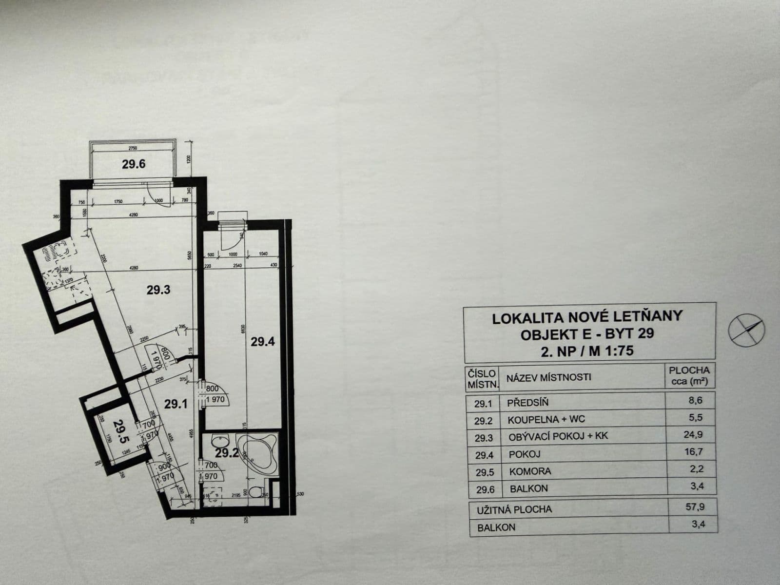 Prodej bytu 2+kk 57 m², Pavla Beneše, Praha, Praha Prodej bytu 2+kk 57 m², Pavla Beneše, Praha, Praha