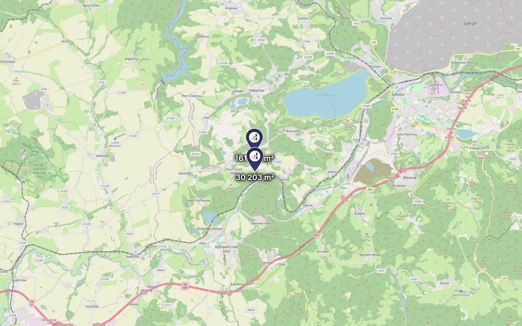 Prodej pozemku 191.984 m², Chlum Svaté Maří, Karlovarský kraj Prodej pozemku 191.984 m², Chlum Svaté Maří, Karlovarský kraj