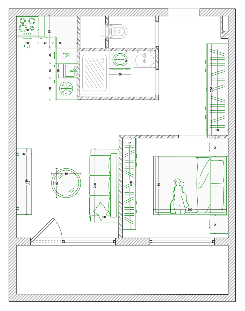 Prodej bytu 2+kk 33 m², Prosecká, Praha, Praha Prodej bytu 2+kk 33 m², Prosecká, Praha, Praha