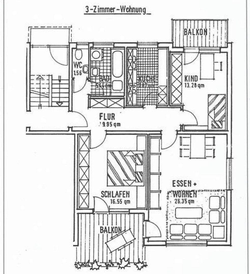 Prodej bytu 3+1 86 m², Herbrechtingen, Bádensko-Württembersko Prodej bytu 3+1 86 m², Herbrechtingen, Bádensko-Württembersko