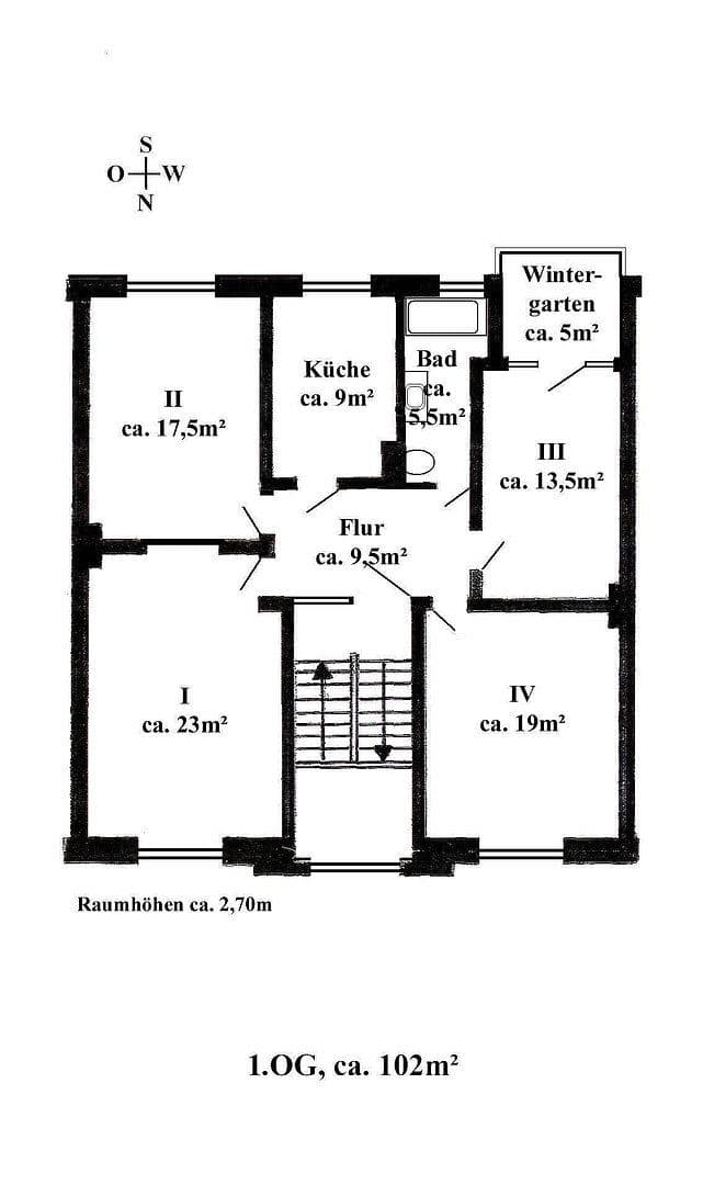 Pronájem bytu 4+1 102 m², Hildesheim, Dolní Sasko Pronájem bytu 4+1 102 m², Hildesheim, Dolní Sasko