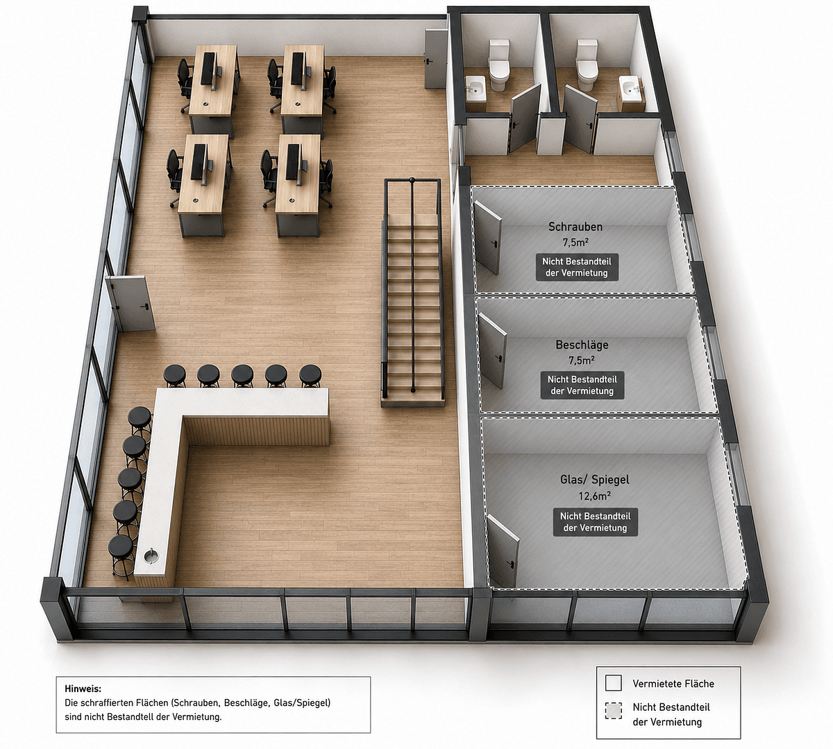 Pronájem kanceláře 122 m², Anhalter Str. 12, HAM-Heessen, Severní Porýní-Vestfálsko Pronájem kanceláře 122 m², Anhalter Str. 12, HAM-Heessen, Severní Porýní-Vestfálsko