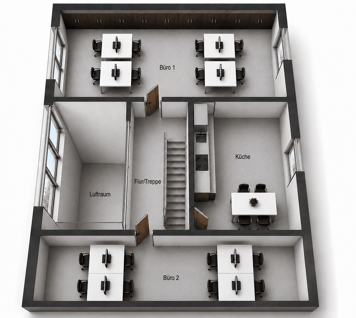 Pronájem kanceláře 122 m², Anhalter Str. 12, HAM-Heessen, Severní Porýní-Vestfálsko Pronájem kanceláře 122 m², Anhalter Str. 12, HAM-Heessen, Severní Porýní-Vestfálsko