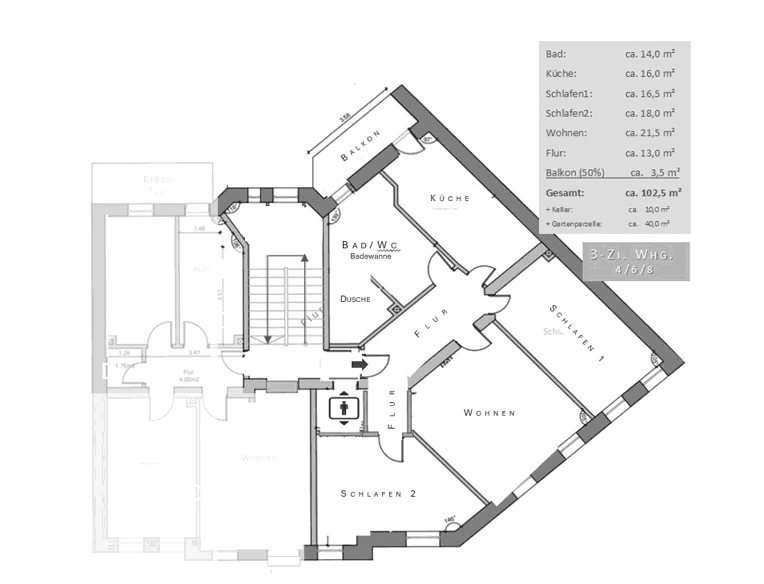 Prodej bytu 3+1 102 m², Portitzer Str. 12, Leipzig, Sasko Prodej bytu 3+1 102 m², Portitzer Str. 12, Leipzig, Sasko
