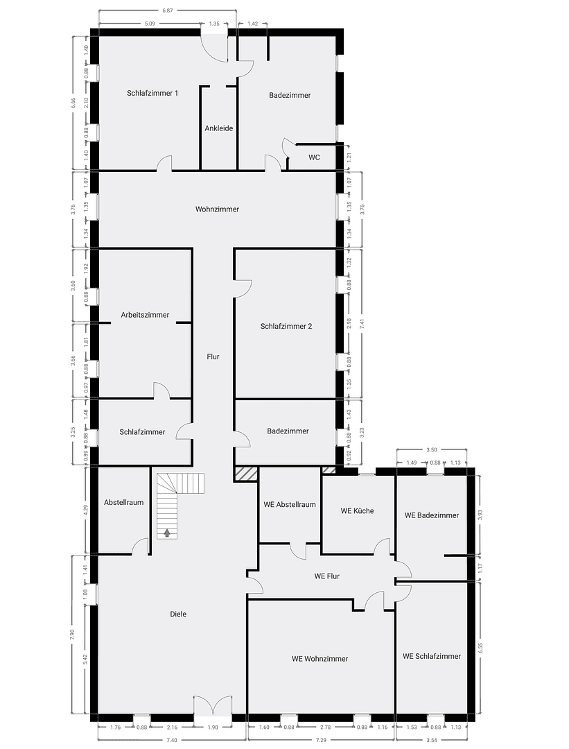 Prodej domu 706 m², pozemek 3.211 m², Dorfstraße 16a, Mölln, Mecklenburg-Vorpommern Prodej domu 706 m², pozemek 3.211 m², Dorfstraße 16a, Mölln, Mecklenburg-Vorpommern