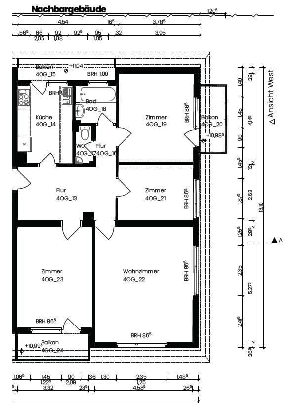 Pronájem bytu 4+1 95 m², Stuttgart, Bádensko-Württembersko Pronájem bytu 4+1 95 m², Stuttgart, Bádensko-Württembersko