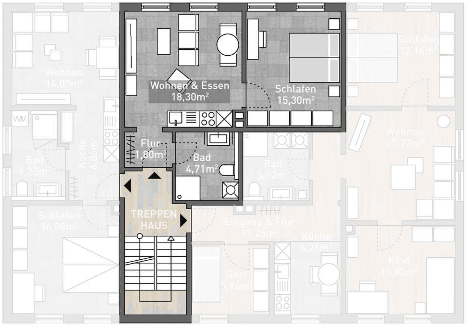 Pronájem bytu 2+1 40 m², Steuerwalder Straße 90, Hildesheim, Dolní Sasko Pronájem bytu 2+1 40 m², Steuerwalder Straße 90, Hildesheim, Dolní Sasko