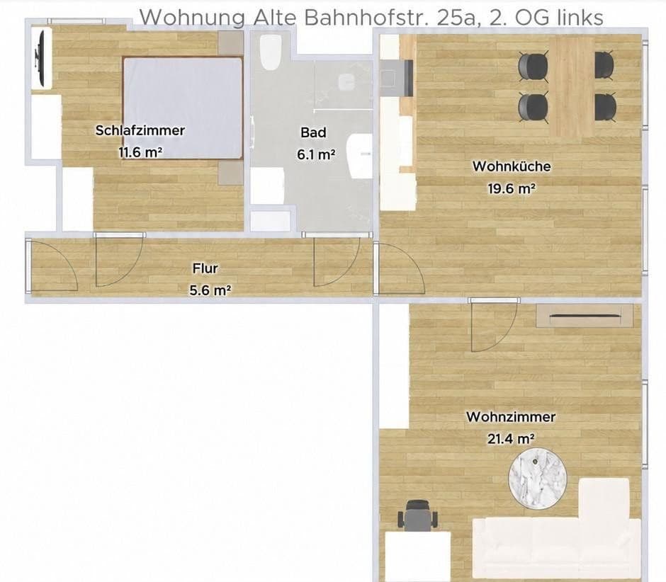 Pronájem bytu 2+kk 54 m², Alte Bahnhofstr. 25a, Bochum, Severní Porýní-Vestfálsko Pronájem bytu 2+kk 54 m², Alte Bahnhofstr. 25a, Bochum, Severní Porýní-Vestfálsko