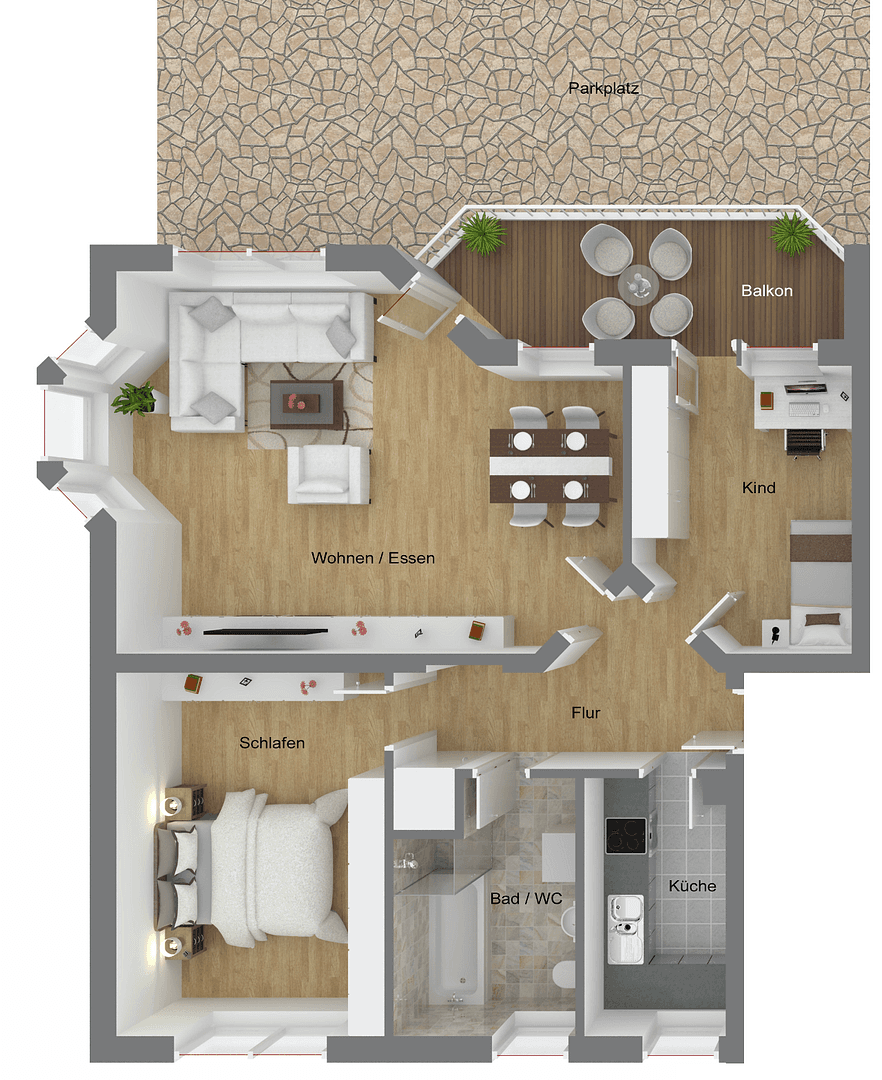 Pronájem bytu 3+1 85 m², Weikersheim, Bádensko-Württembersko Pronájem bytu 3+1 85 m², Weikersheim, Bádensko-Württembersko