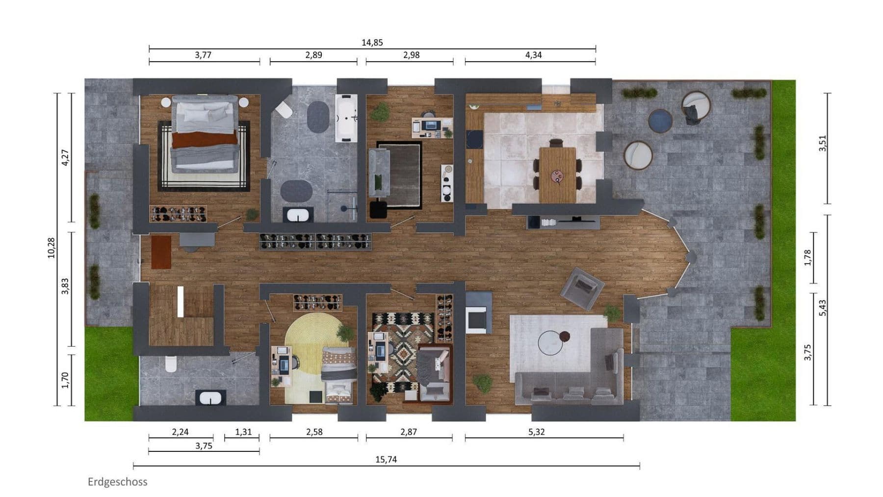 Prodej domu 242 m², pozemek 995 m², Kleinmachnow, Braniborsko Prodej domu 242 m², pozemek 995 m², Kleinmachnow, Braniborsko