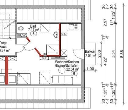 Prodej bytu 1+1 29 m², Wichernstraße 4, Niederwerrn, Bavorsko Prodej bytu 1+1 29 m², Wichernstraße 4, Niederwerrn, Bavorsko