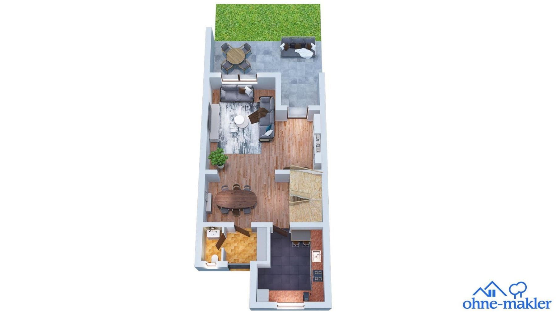 Prodej domu 143 m², pozemek 235 m², Donauschwabenstraße, Eching, Bavorsko Prodej domu 143 m², pozemek 235 m², Donauschwabenstraße, Eching, Bavorsko