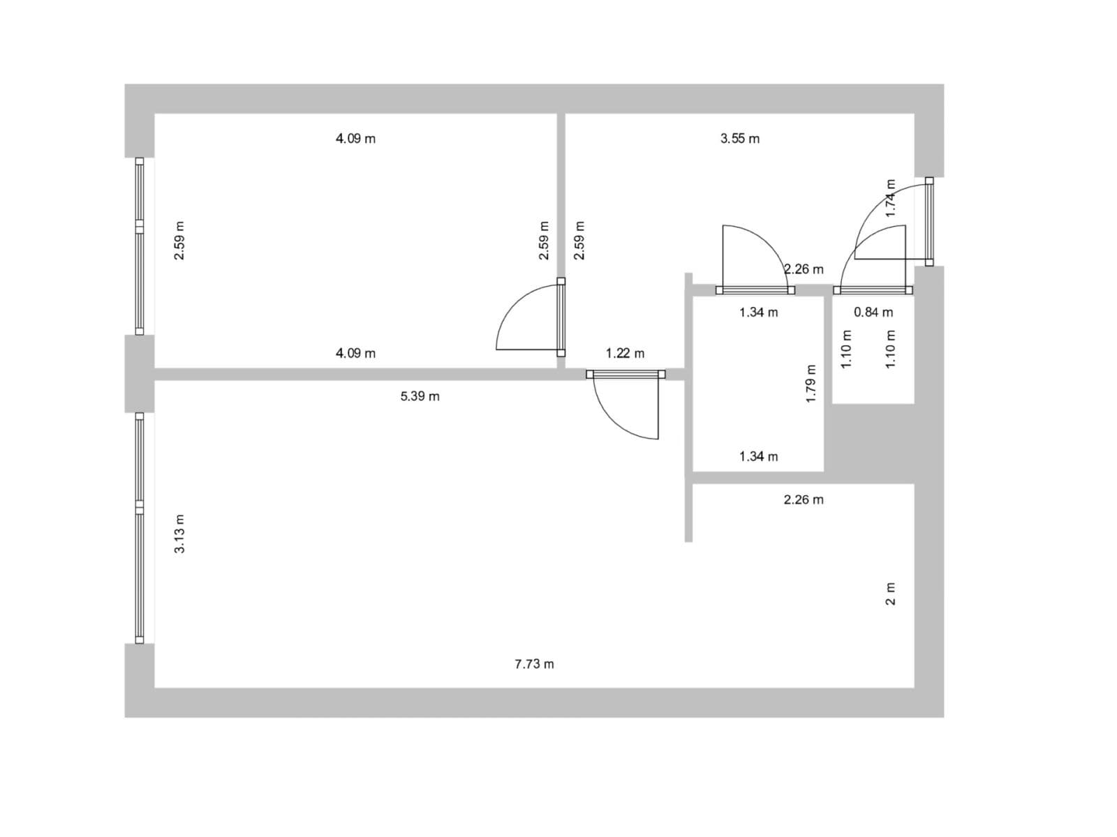 Pronájem bytu 2+kk 43 m², K Rovinám, Praha, Praha Pronájem bytu 2+kk 43 m², K Rovinám, Praha, Praha