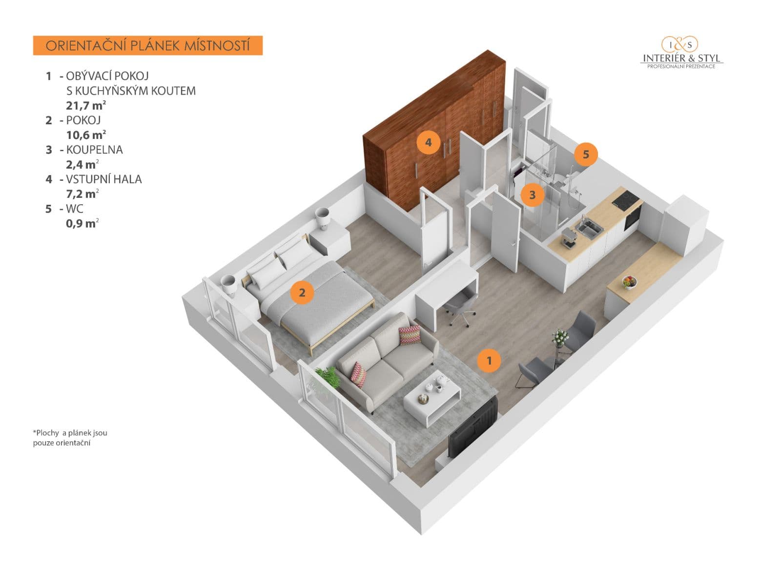 Pronájem bytu 2+kk 43 m², K Rovinám, Praha, Praha Pronájem bytu 2+kk 43 m², K Rovinám, Praha, Praha