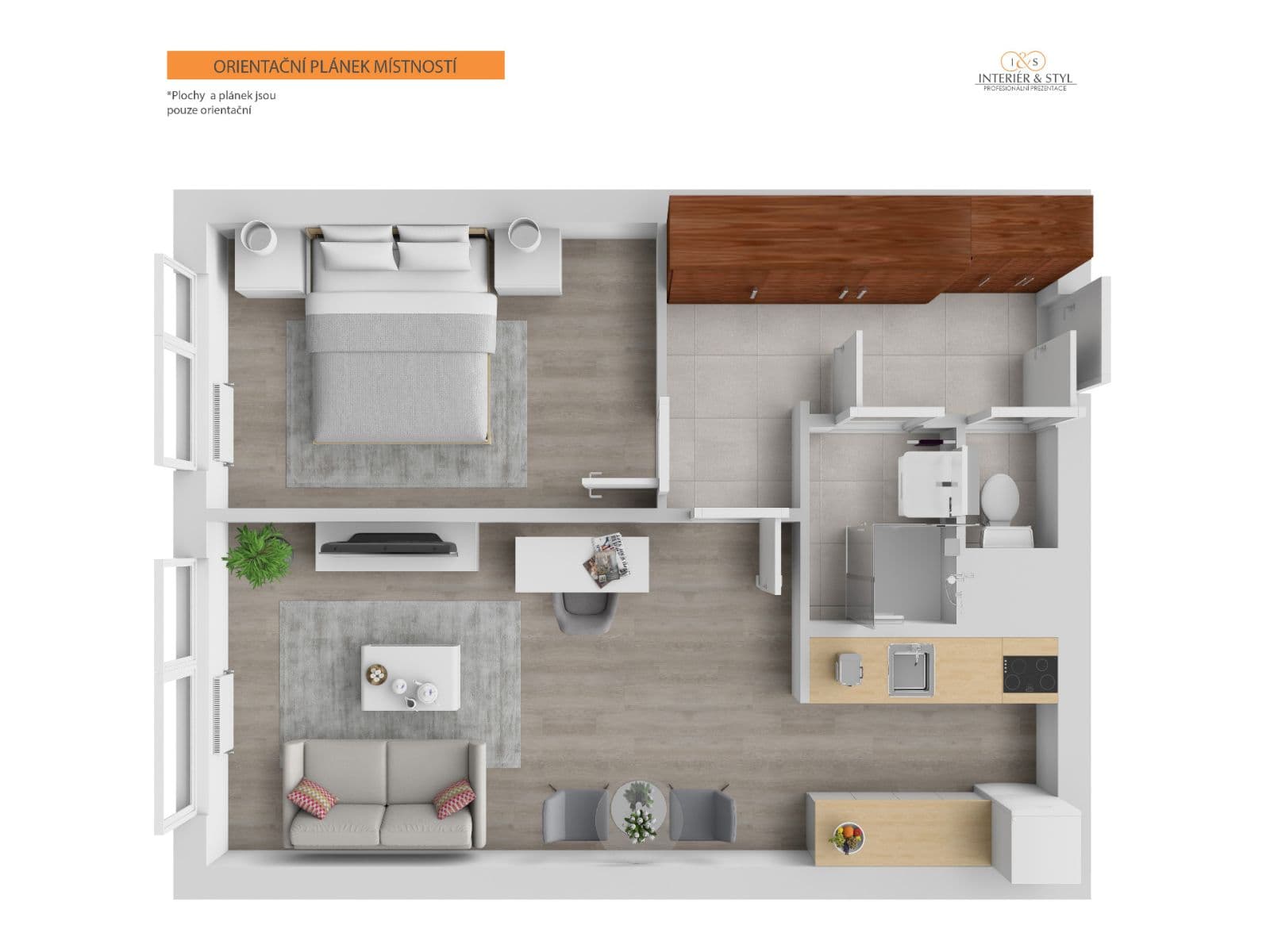 Pronájem bytu 2+kk 43 m², K Rovinám, Praha, Praha Pronájem bytu 2+kk 43 m², K Rovinám, Praha, Praha