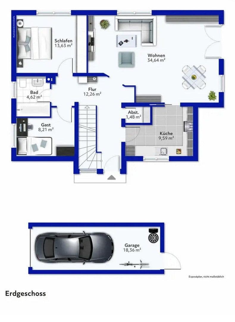 Prodej domu 156 m², pozemek 726 m², Florstadt, Hessen Prodej domu 156 m², pozemek 726 m², Florstadt, Hessen