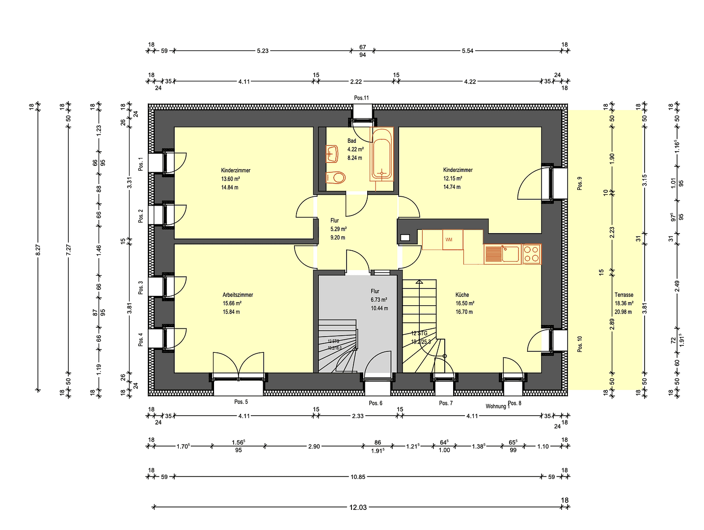 Pronájem bytu 5+1 121 m², Maxener Straße 7, Dresden, Sasko Pronájem bytu 5+1 121 m², Maxener Straße 7, Dresden, Sasko