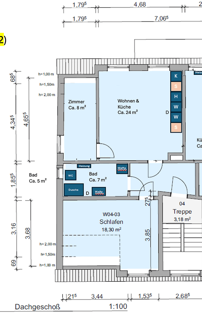 Pronájem bytu 3+1 63 m², Fröbelstraße 16, Bremen, Bremen Pronájem bytu 3+1 63 m², Fröbelstraße 16, Bremen, Bremen