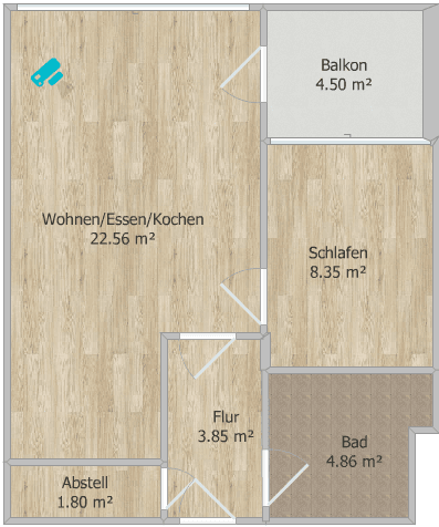 Prodej bytu 2+1 45 m², Nürnberg, Bavorsko Prodej bytu 2+1 45 m², Nürnberg, Bavorsko