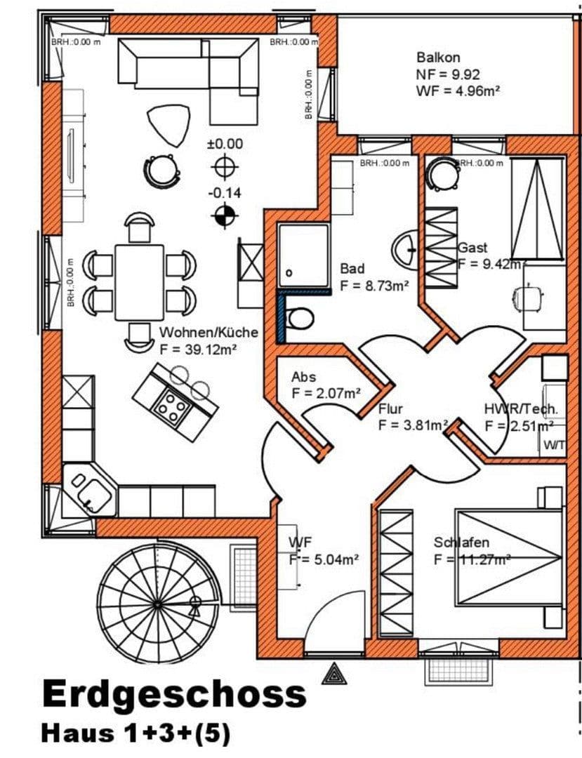 Pronájem bytu 3+1 86 m², Gemünden, Porýní-Falc Pronájem bytu 3+1 86 m², Gemünden, Porýní-Falc