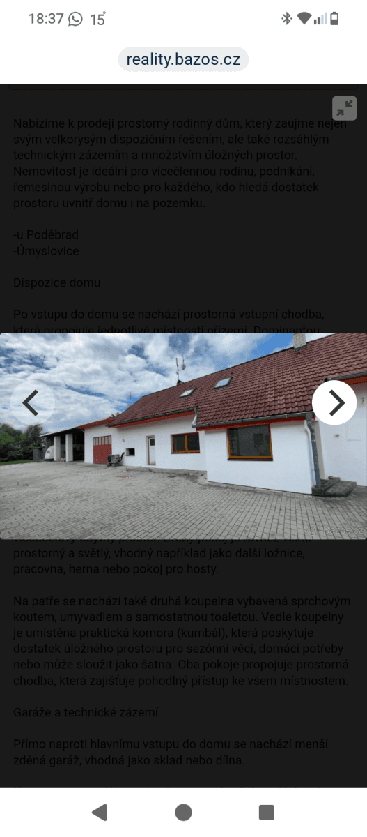 Prodej domu 172 m², pozemek 1.100 m², Úmyslovice, Středočeský kraj Prodej domu 172 m², pozemek 1.100 m², Úmyslovice, Středočeský kraj