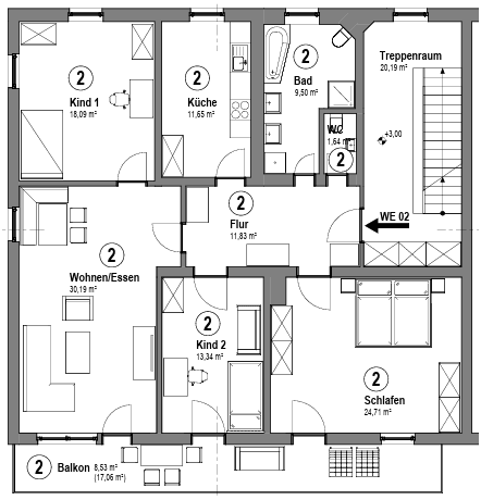 Prodej bytu 4+1 140 m², Bad Aibling, Bavorsko Prodej bytu 4+1 140 m², Bad Aibling, Bavorsko