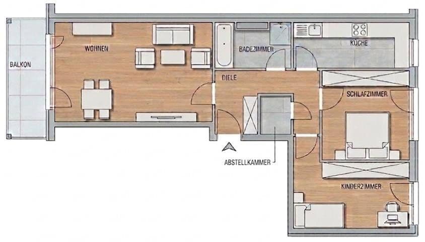 Prodej bytu 3+1 71 m², Goldhofer Str. 8, München, Bavorsko Prodej bytu 3+1 71 m², Goldhofer Str. 8, München, Bavorsko