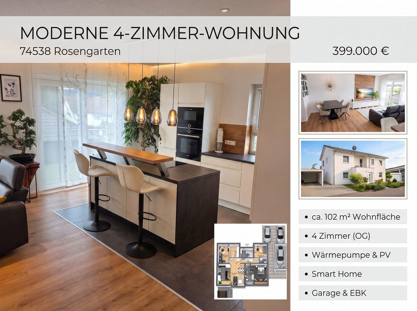 Prodej bytu 4+1 103 m², Rosenäcker 19, Rosengarten, Bádensko-Württembersko Prodej bytu 4+1 103 m², Rosenäcker 19, Rosengarten, Bádensko-Württembersko
