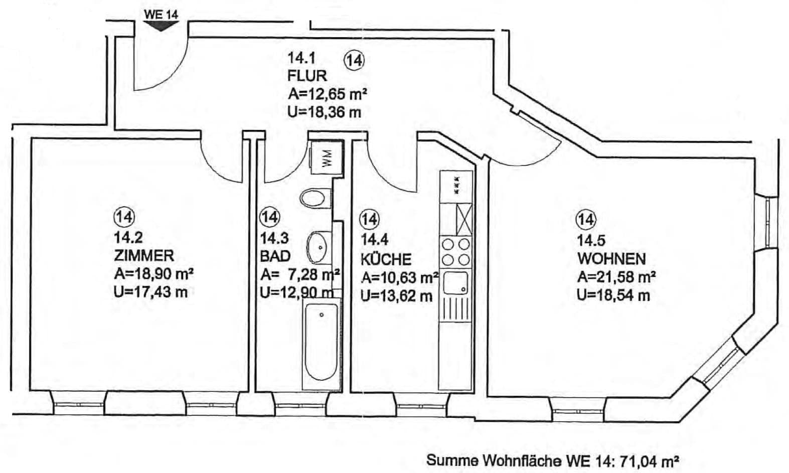 Pronájem bytu 2+1 72 m², Wurzner Straße 11, Leipzig, Sasko Pronájem bytu 2+1 72 m², Wurzner Straße 11, Leipzig, Sasko