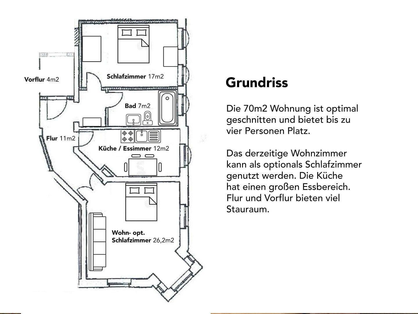 Pronájem bytu 2+1 70 m², Breitenfelderstraße 22, Leipzig, Sasko Pronájem bytu 2+1 70 m², Breitenfelderstraße 22, Leipzig, Sasko