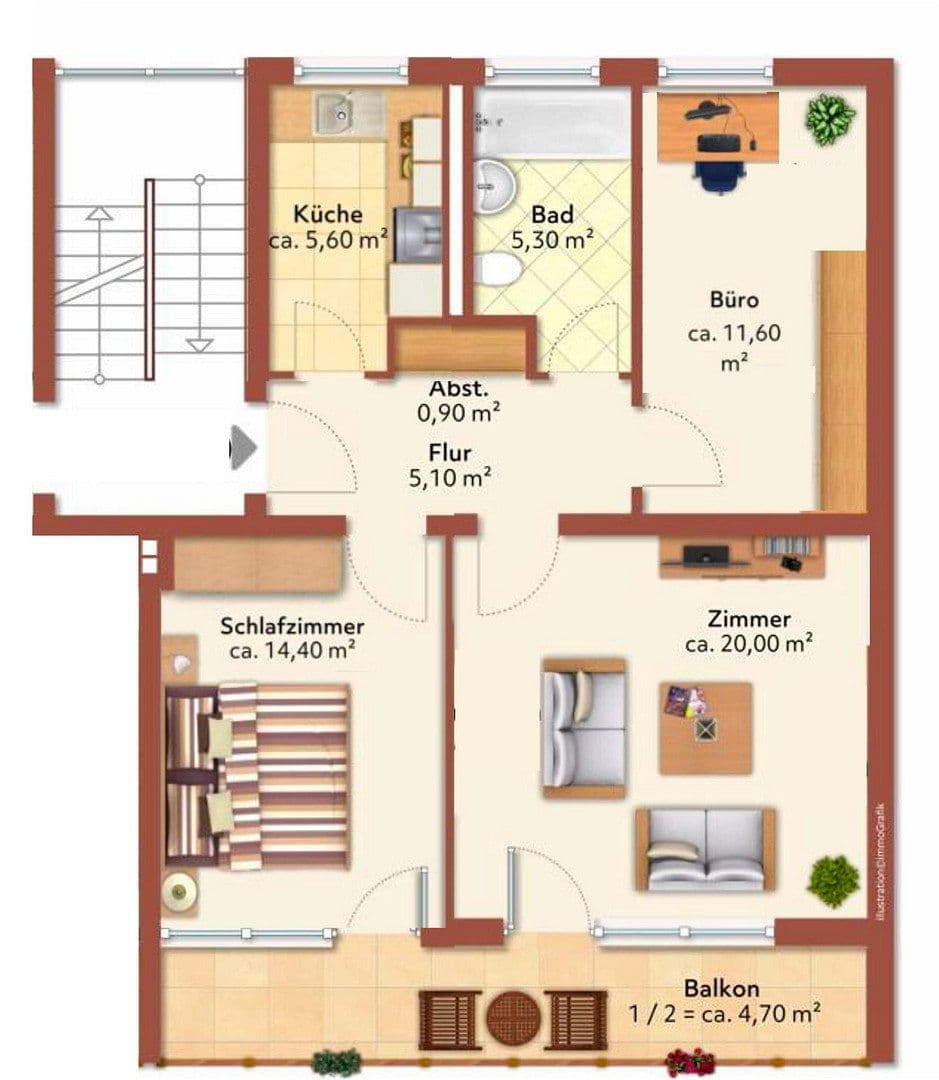 Prodej bytu 3+1 68 m², Sigererstr. 21, München, Bavorsko Prodej bytu 3+1 68 m², Sigererstr. 21, München, Bavorsko