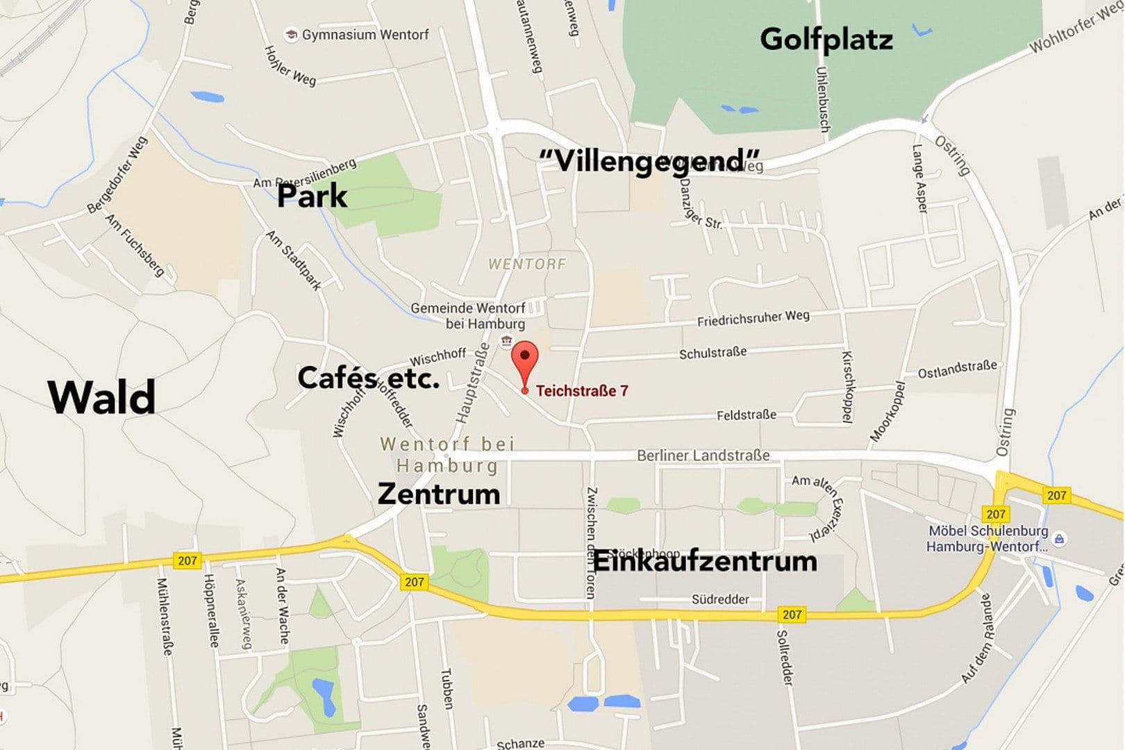 Prodej domu 136 m², pozemek 408 m², Teichstraße 7, Wentorf bei Hamburg, Šlesvicko-Holštýnsko Prodej domu 136 m², pozemek 408 m², Teichstraße 7, Wentorf bei Hamburg, Šlesvicko-Holštýnsko