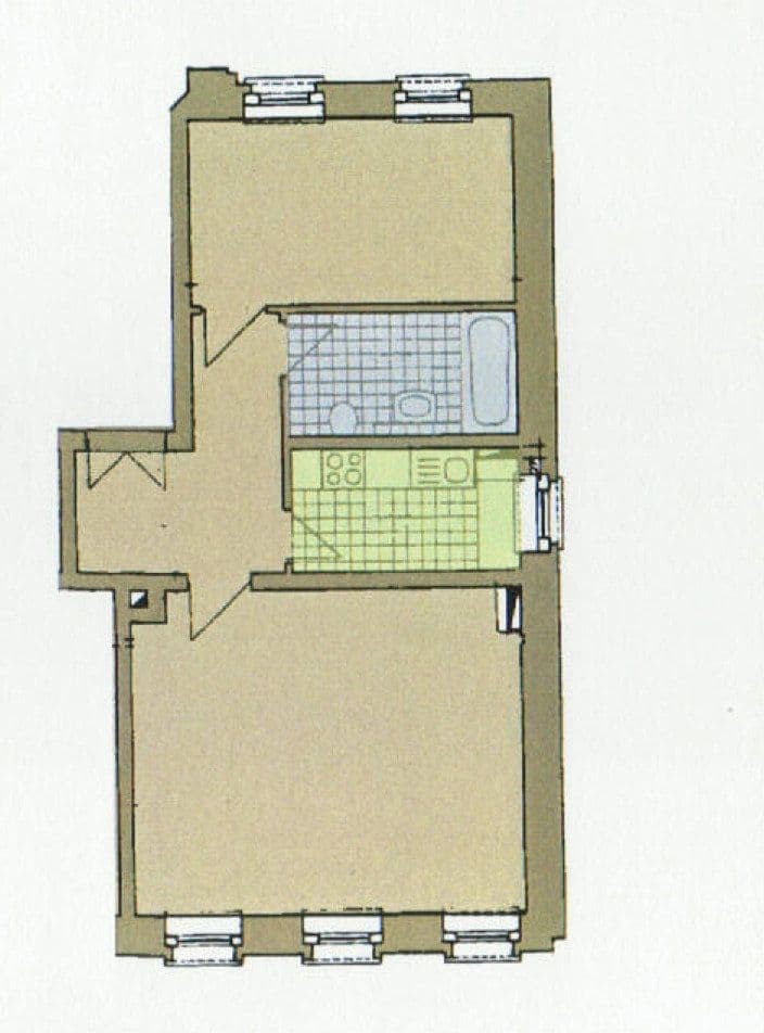 Pronájem bytu 2+1 61 m², Oeserstr. 40, Leipzig, Sasko Pronájem bytu 2+1 61 m², Oeserstr. 40, Leipzig, Sasko