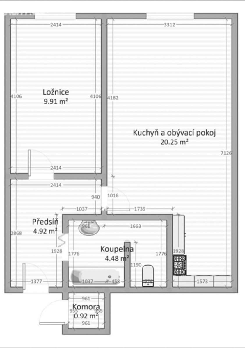 Prodej bytu 2+kk 45 m², Obchodní, Štětí, Ústecký kraj Prodej bytu 2+kk 45 m², Obchodní, Štětí, Ústecký kraj