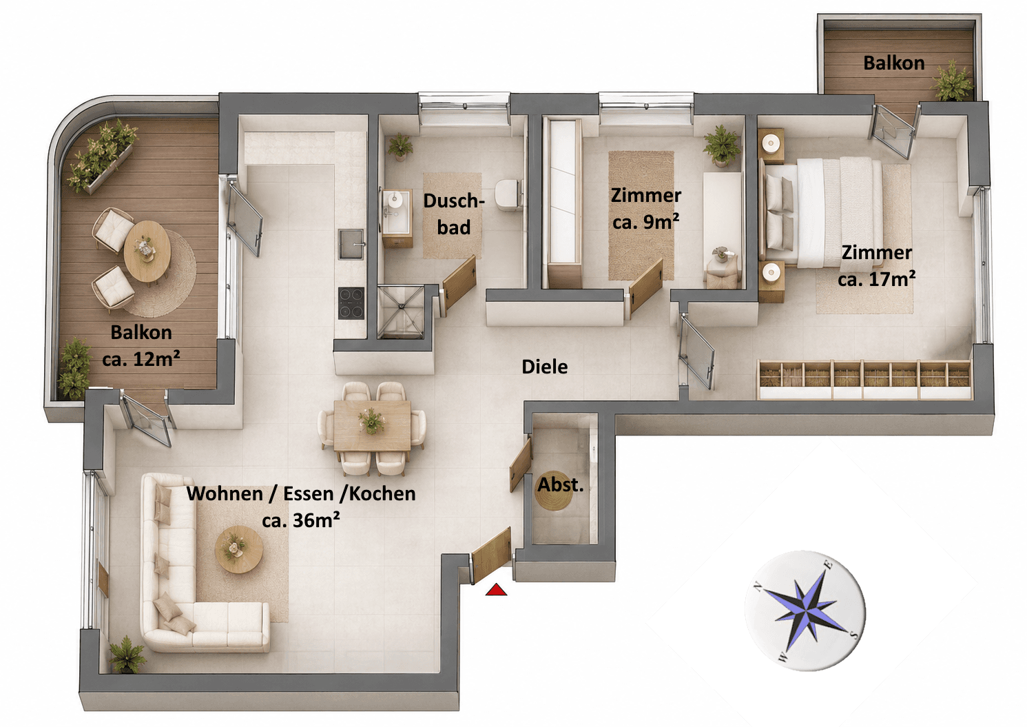 Prodej bytu 3+1 87 m², Zum Großen Zernsee 4D, Werder (Havel), Braniborsko Prodej bytu 3+1 87 m², Zum Großen Zernsee 4D, Werder (Havel), Braniborsko